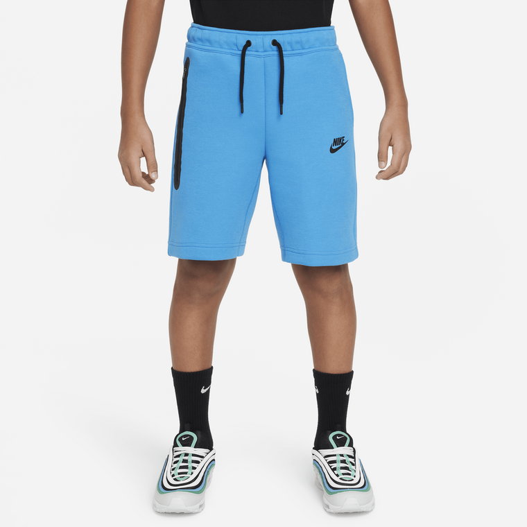 Spodenki dla dużych dzieci (chłopców) Nike Tech Fleece - Niebieski