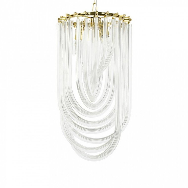 Lampa wisząca MURANO S złota - szkło, metal kod: JD9607-S.GOLD