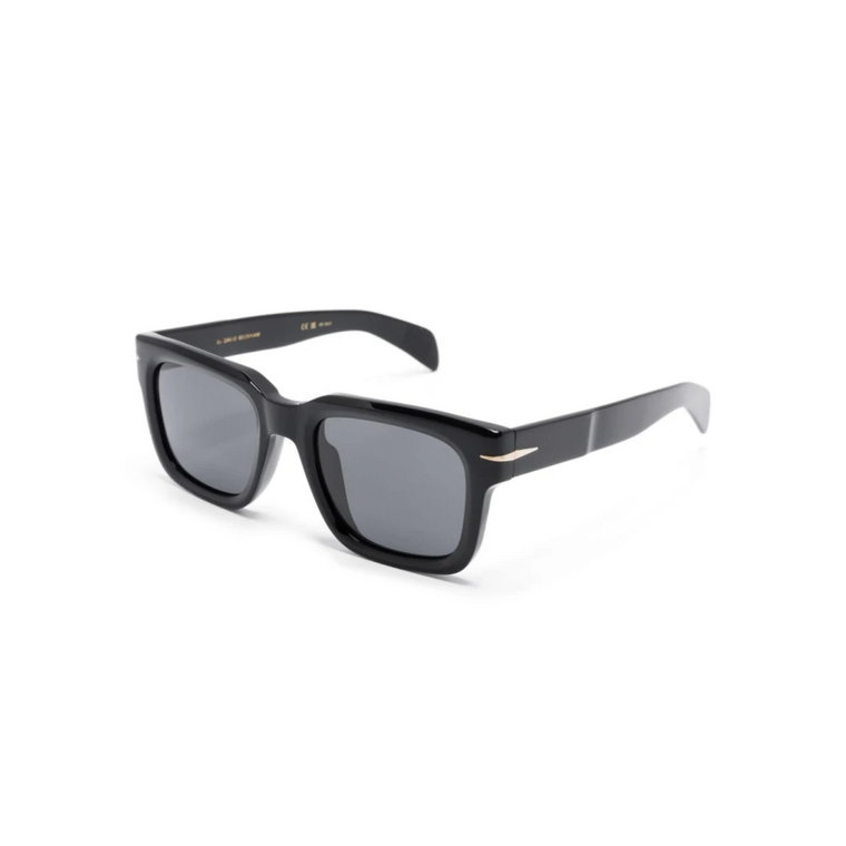 Czarne okulary przeciwsłoneczne z oryginalnymi akcesoriami Eyewear by David Beckham