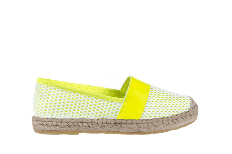 Espadryle Bayla-115 104130 Amarillo, Żółty/ Biały, Materiał