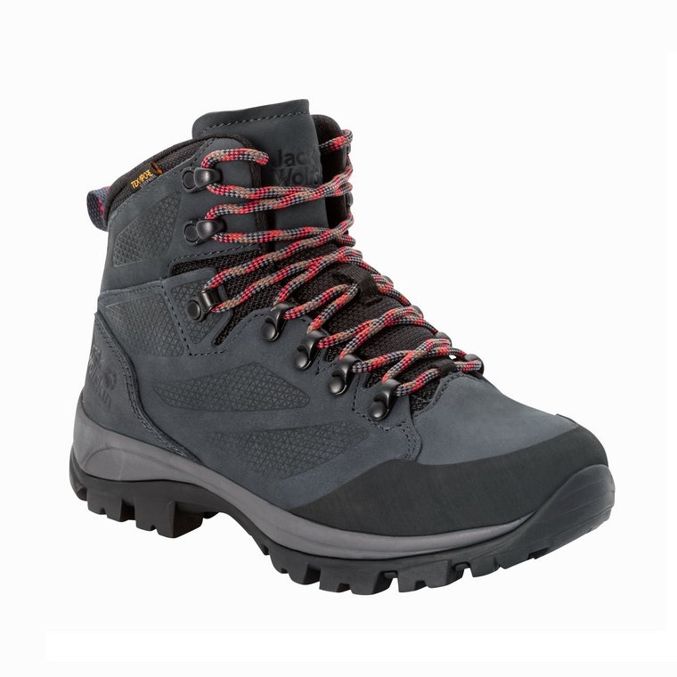 Buty damskie trekkingowe Jack Wolfskin REBELLION TEXAPORE MID W grey / red - 36