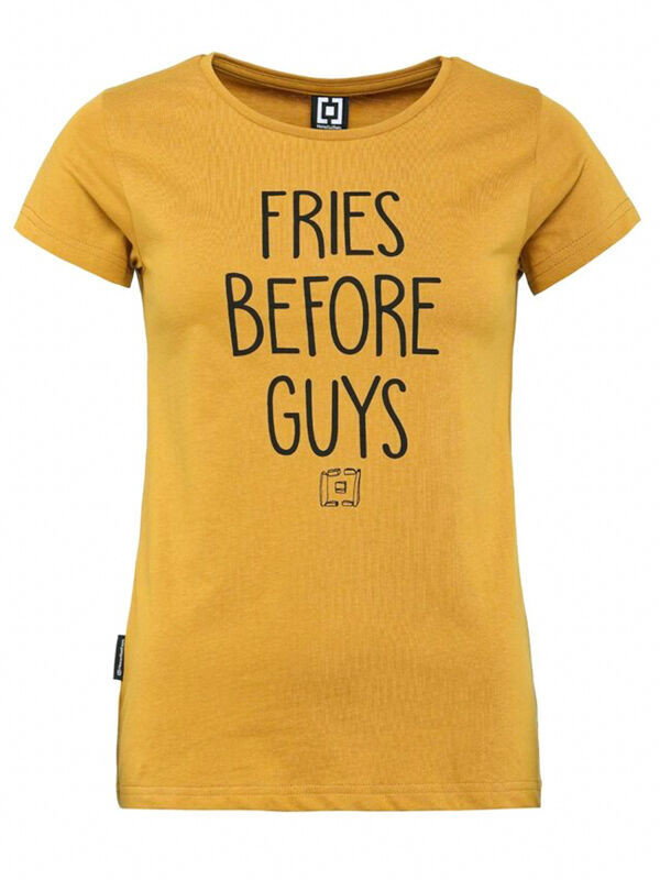 Horsefeathers FRIES SPRUCE YELLOW t-shirt damski - M