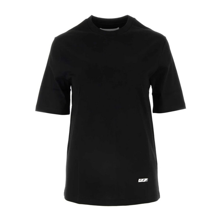 Klasyczny Czarny T-shirt z Bawełny Jil Sander