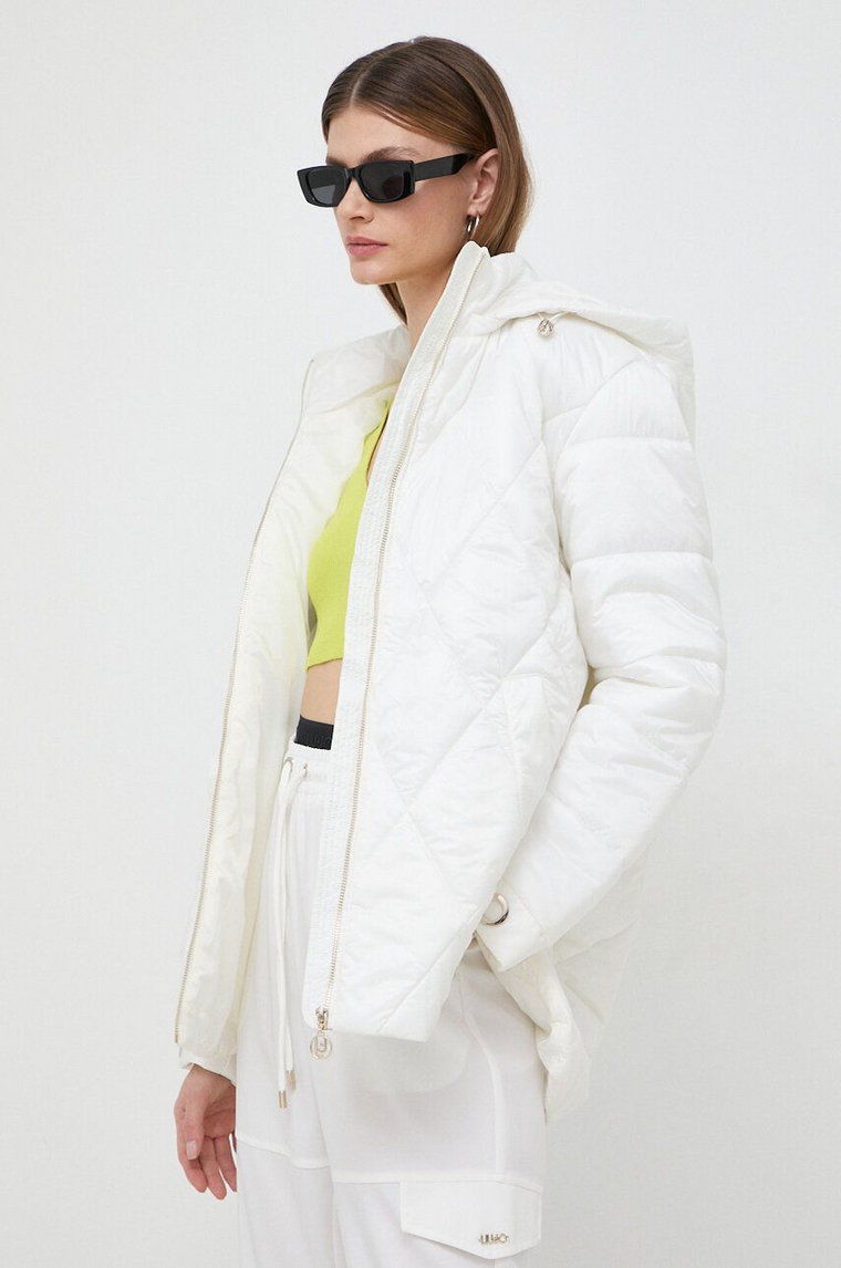 Liu Jo kurtka damska kolor beżowy zimowa