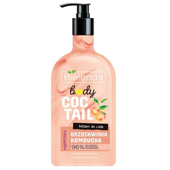 Bielenda Body Coctail wygładzający balsam do ciała Brzoskwinia + Kombucha 400ml