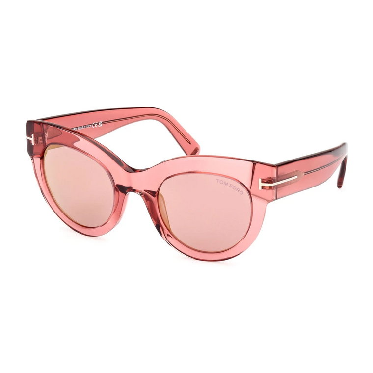 Okulary Lucilla w Błyszczącym Różu Tom Ford