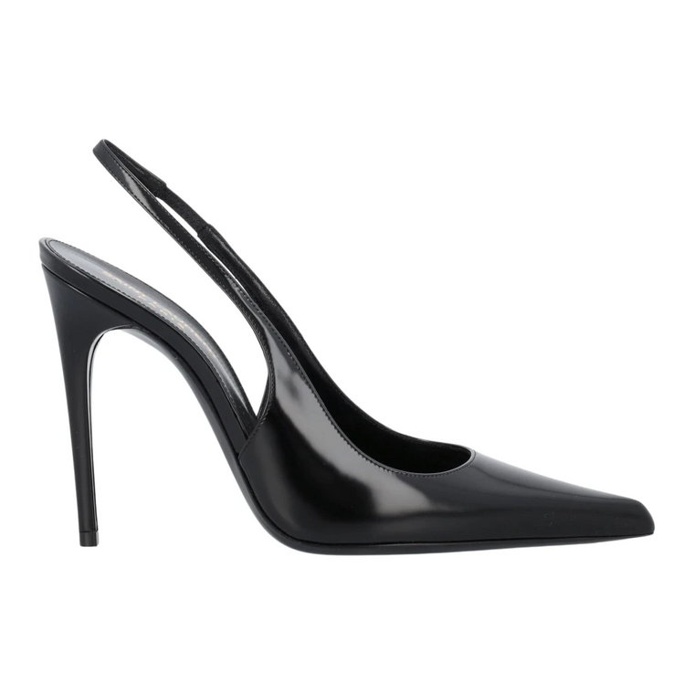 Czarne Zamknięte Buty - Vendome Pump 110 Saint Laurent