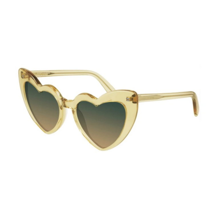 New Wave LouLou Heart Okulary Słoneczne Zielone Saint Laurent