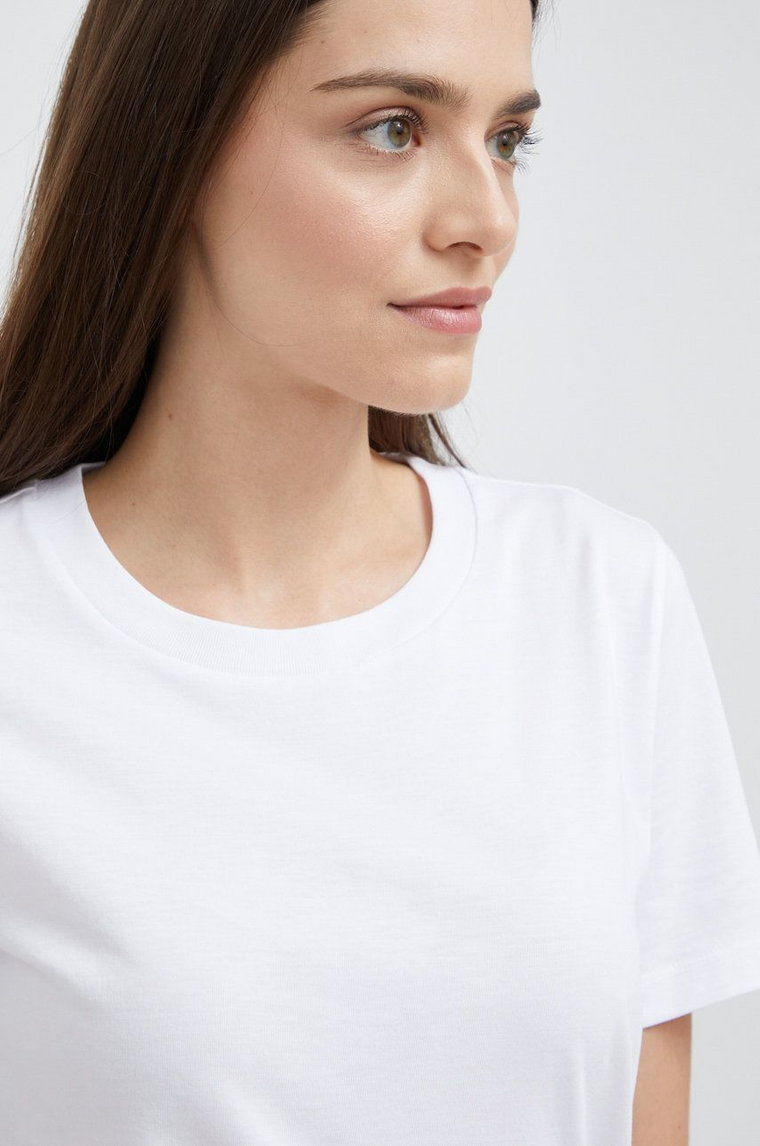 Emporio Armani t-shirt bawełniany kolor biały
