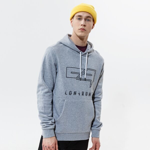 CONFRONT BLUZA Z KAPTUREM LOGO HOODY GREY