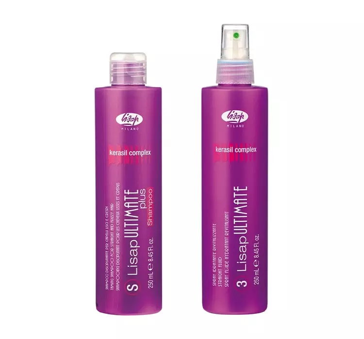 LISAP MILANO ULTIMATE ZESTAW SZAMPON + SPRAY TERMOOCHRONNY