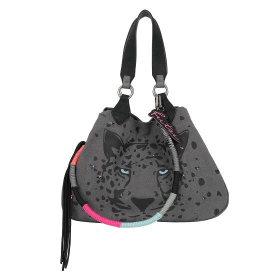 Fritzi aus Preußen Izzy Limited Canvas Shopper Bag 50 cm panther spotty