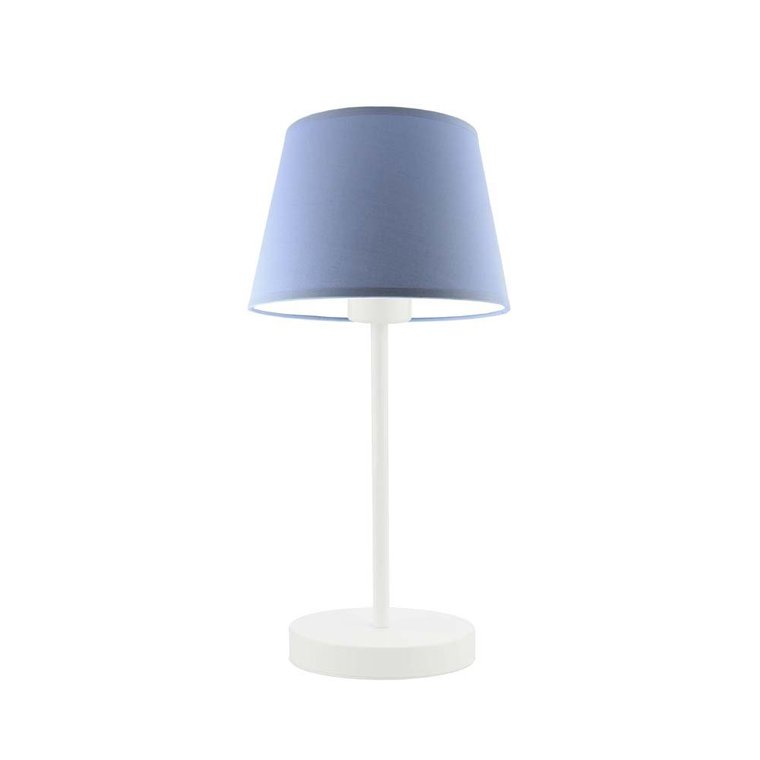 Lampka nocna LYSNE Siena, 60 W, E27, niebieska/biała, 41,5x19,5 cm