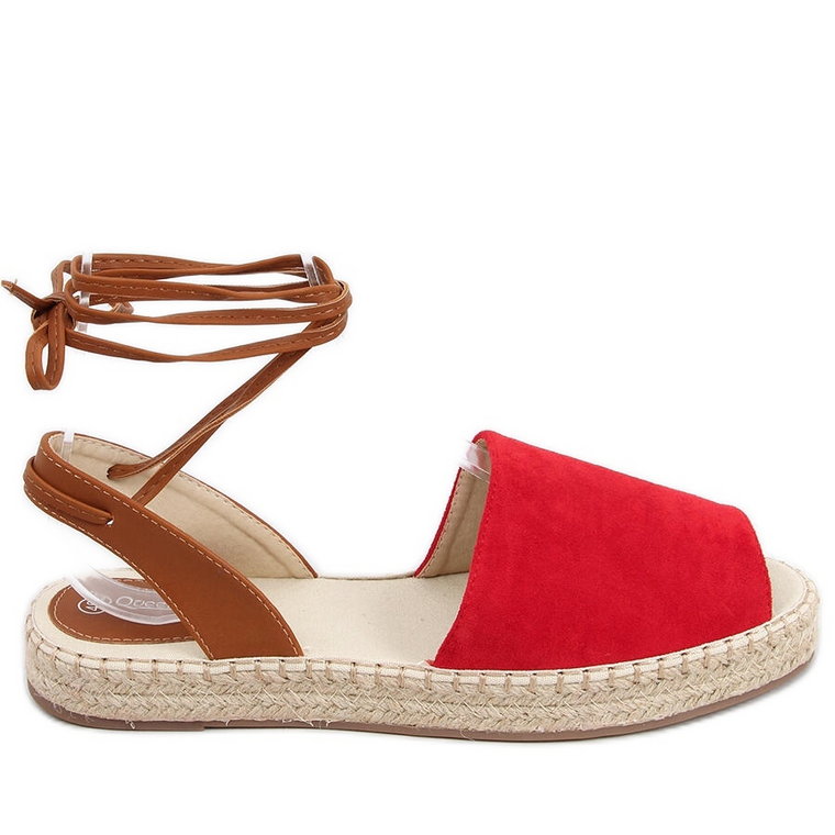 Espadryle damskie Andrina Red czerwone