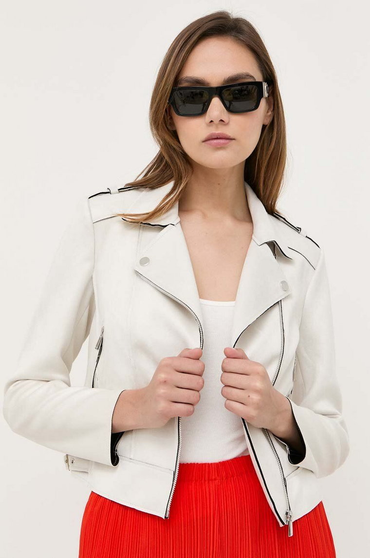 Morgan kurtka GRAMINA damska kolor biały przejściowa