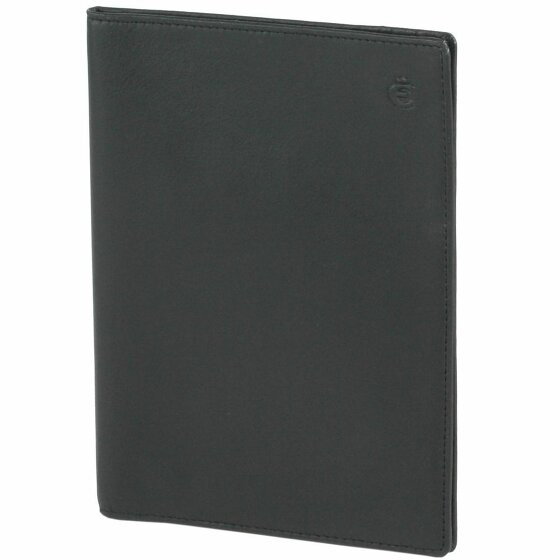 Esquire Logo ID Case Leather 12 cm schwarz