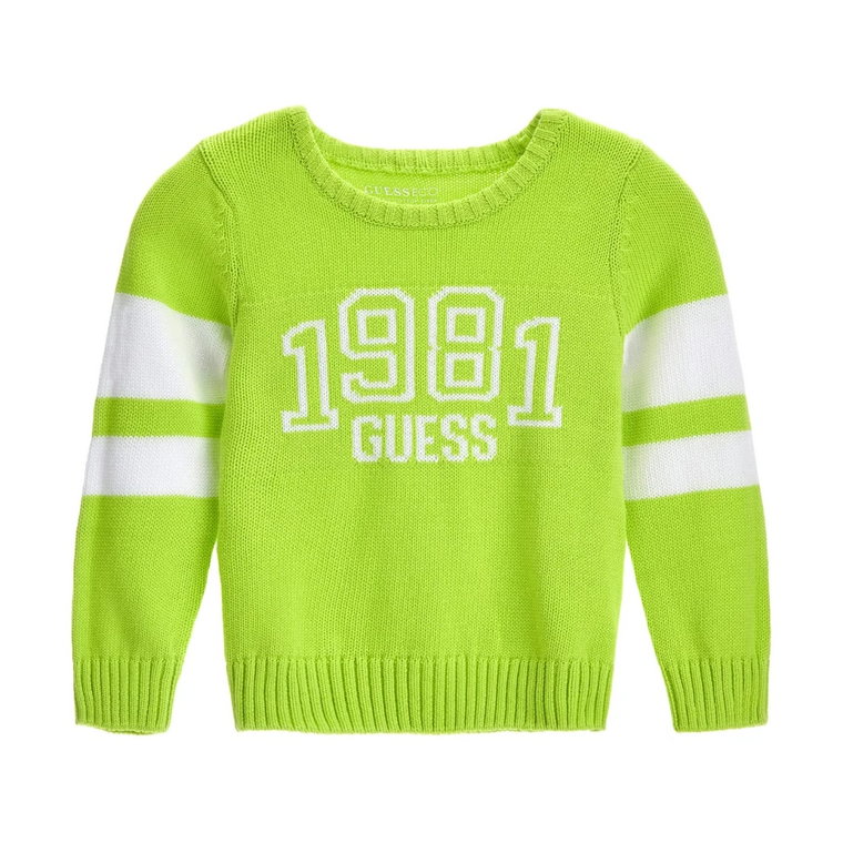 Sweter z przodu z logo Guess