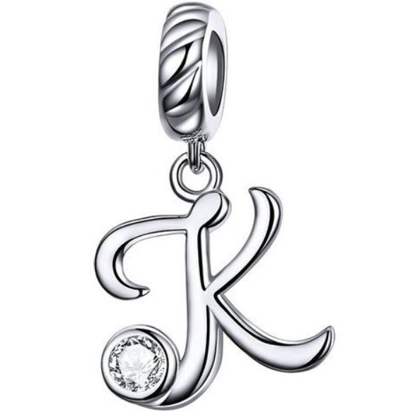 CHARMS LITERA K srebro 925 zawieszka