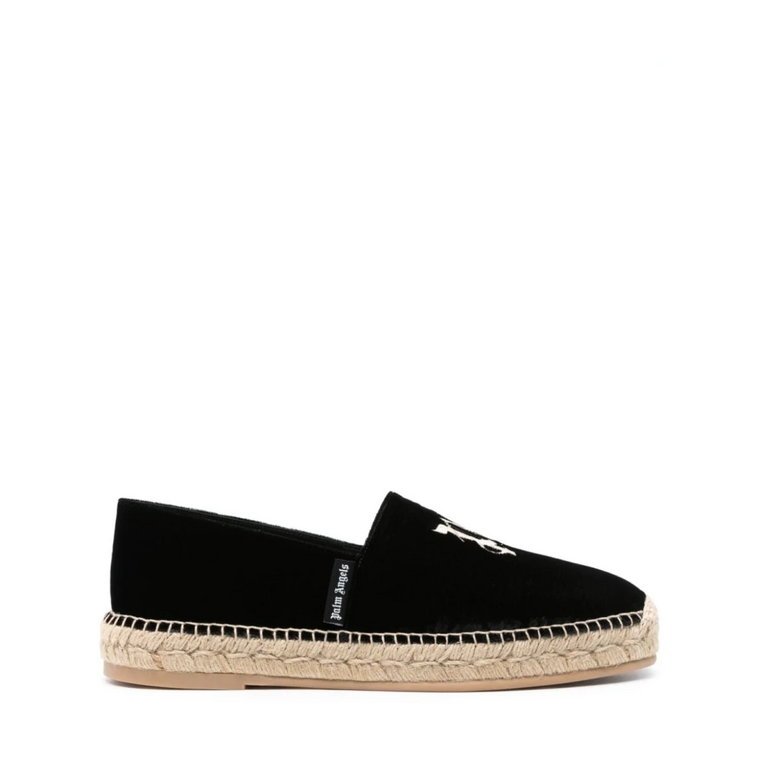 Czarne Espadryle dla Mężczyzn Palm Angels