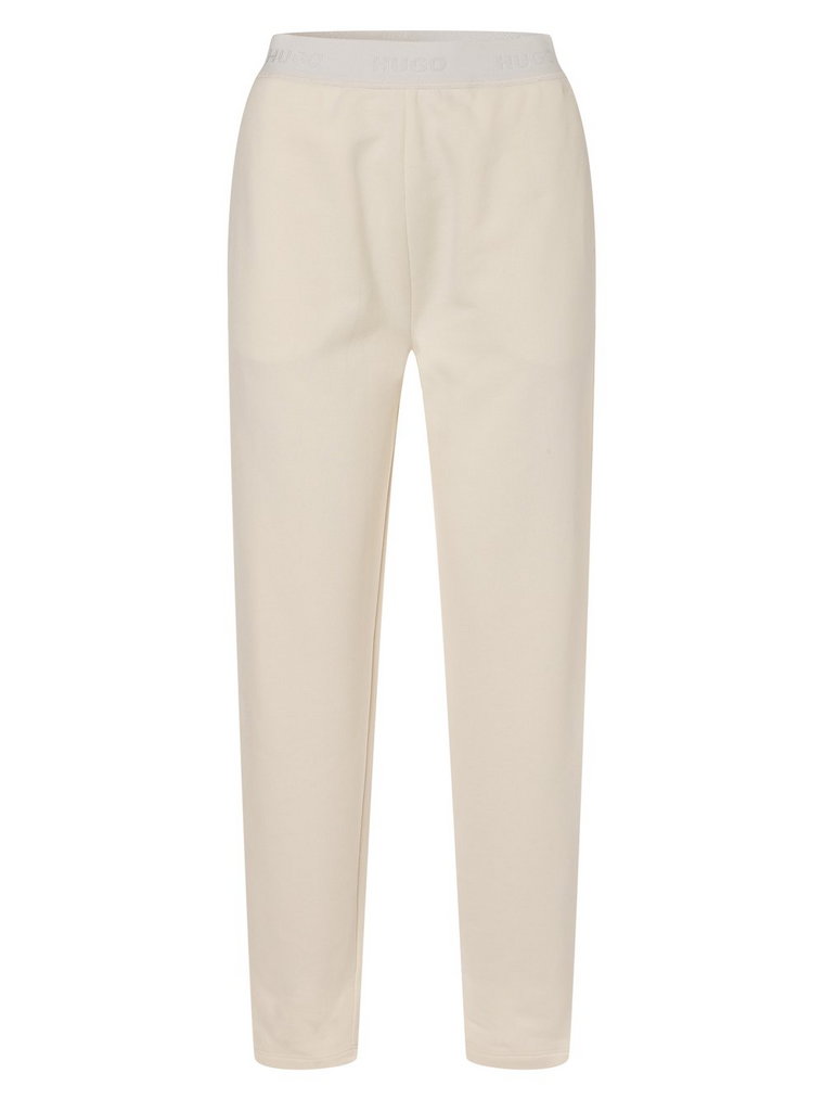 HUGO - Damskie spodnie dresowe  Nariane, biały