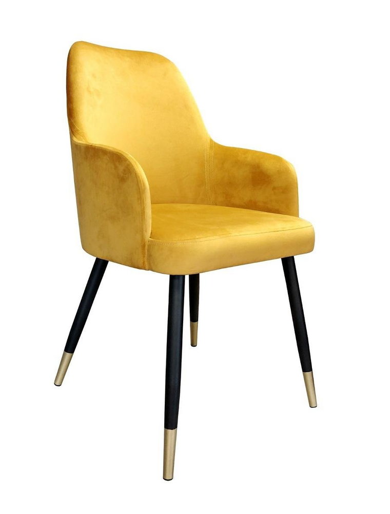 Krzesło ATOS Westa MG15, czarno-żółte, 88x65x53 cm