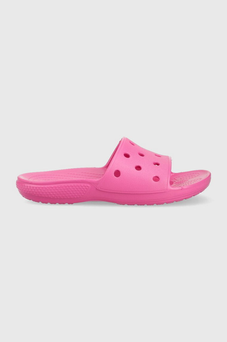 Crocs klapki Classic Slide damskie kolor różowy 206121