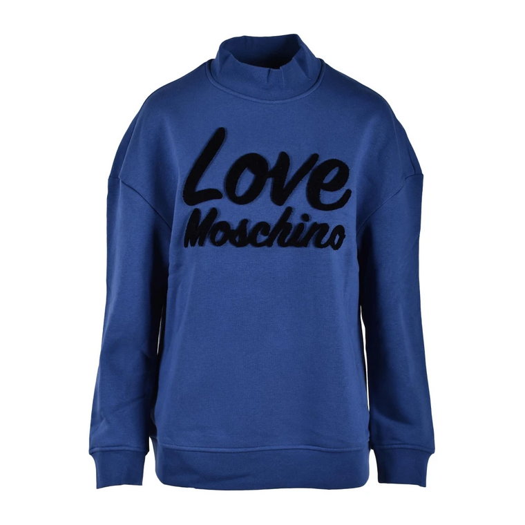 Kremowy Sweter dla Kobiet Love Moschino