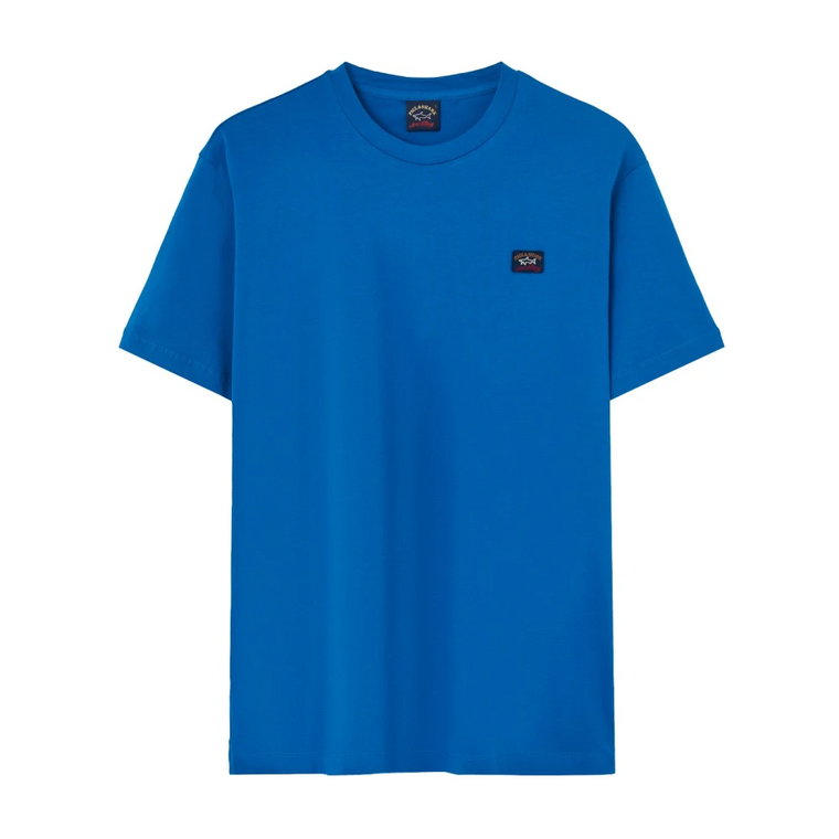 Niebieska Koszula z Haftowanym Logo Paul & Shark