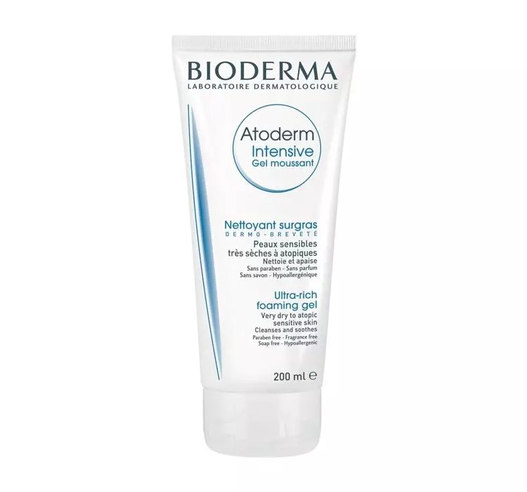 BIODERMA ATODERM INTENSIVE GEL MOUSSANT ŻEL OCZYSZCZAJĄCY 200ML