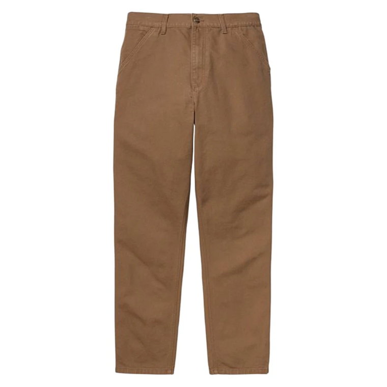 Spodnie z luźnym krokiem Single Knee w kolorze Hamilton Brown Carhartt Wip