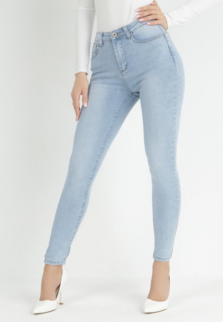 Jasnoniebieskie Jeansy Skinny Megobe