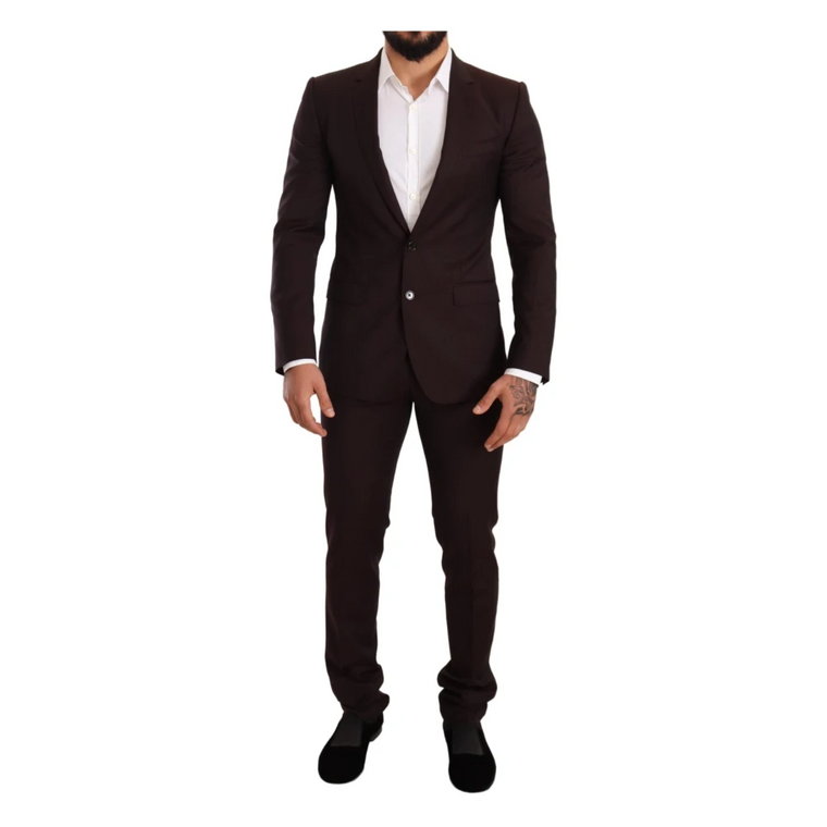 Uld Martini Slim Fit Suit Dolce & Gabbana