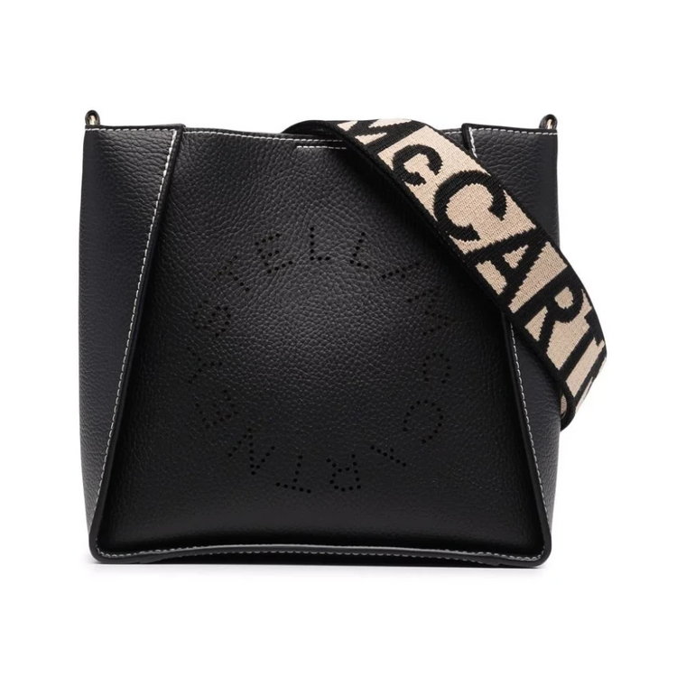 Perforowana Mini Crossbody z Logo Stella McCartney