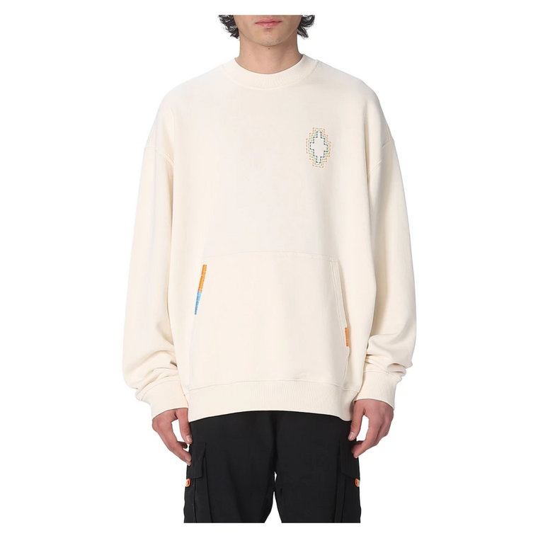 Urban Stitch Cross Crewneck Sweatshirt Marcelo Burlon