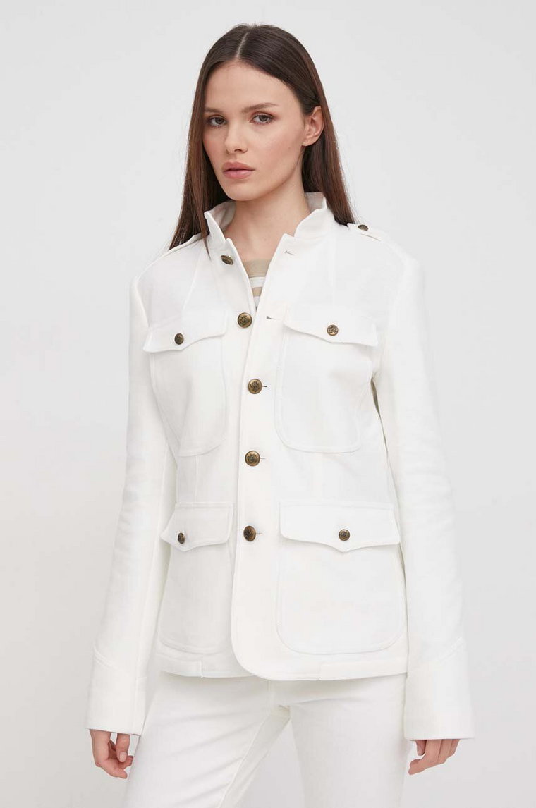 Polo Ralph Lauren kurtka damska kolor biały przejściowa
