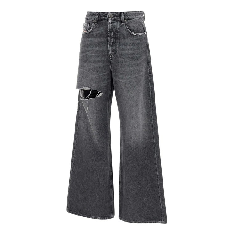 Czarne Straight Jeans 1996 D-Sire 007x4 Diesel