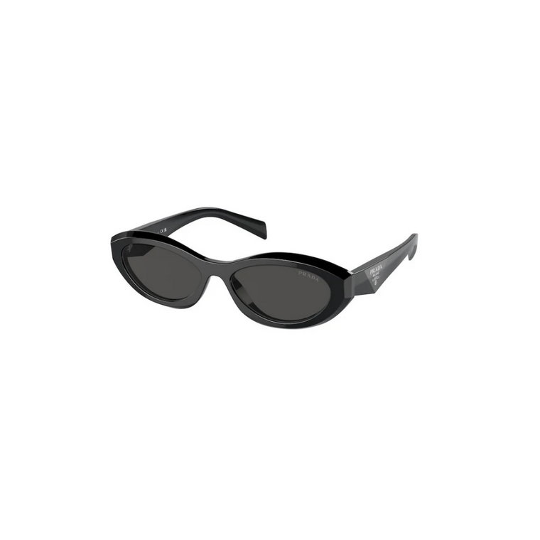 Stylowe okulary przeciwsłoneczne w ciemnoszarym Prada