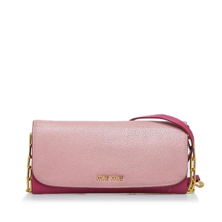 Pre-owned Leather crossbody-bags Miu Miu Pre-owned