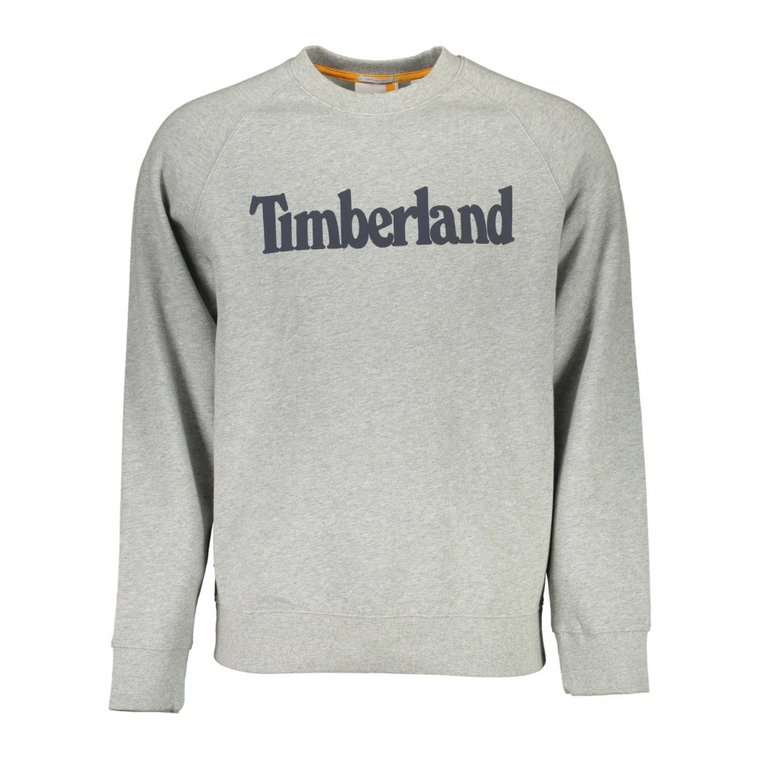 Szara Bawełniana Bluza z Logo Timberland