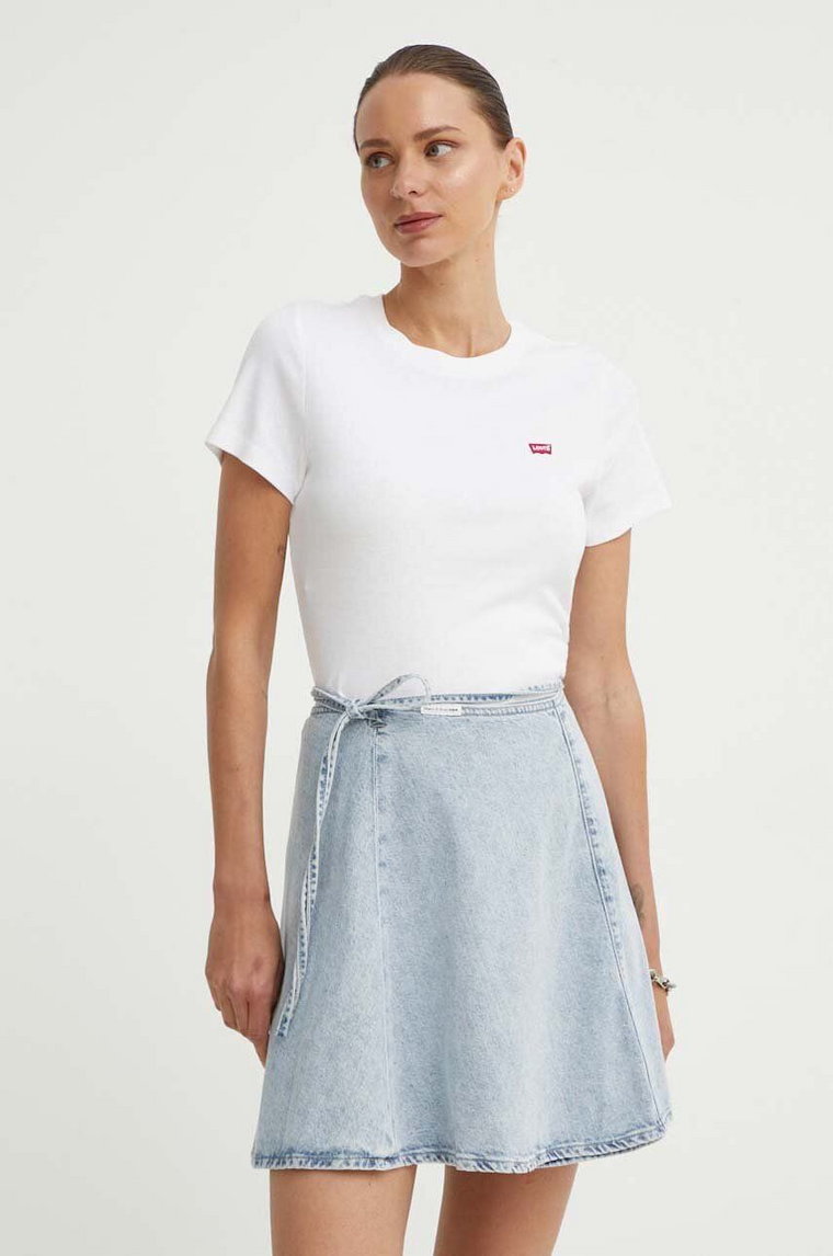 Levi's t-shirt bawełniany damski kolor biały 000KK