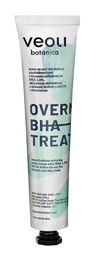 Veoli Botanica Overnight BHA Treatment - Krem na noc redukujący niedoskonałości 50ml
