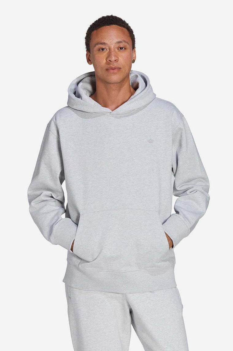 adidas Originals bluza Adicolor Contempo Hoodie męska kolor szary z kapturem melanżowa IC4998-SZARY