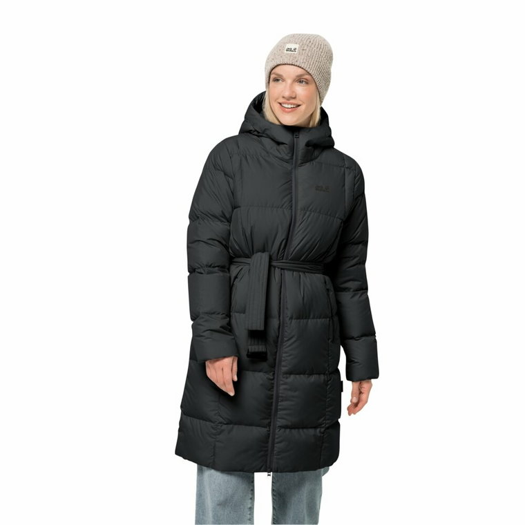 Płaszcz puchowy damski Jack Wolfskin FROZEN LAKE COAT W black - L