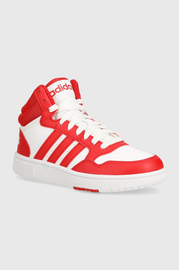 adidas Originals sneakersy dziecięce HOOPS 3.0 MID K kolor czerwony
