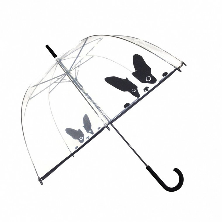 Długi parasol przezroczysty kopuła, pies kod: UBUL2495