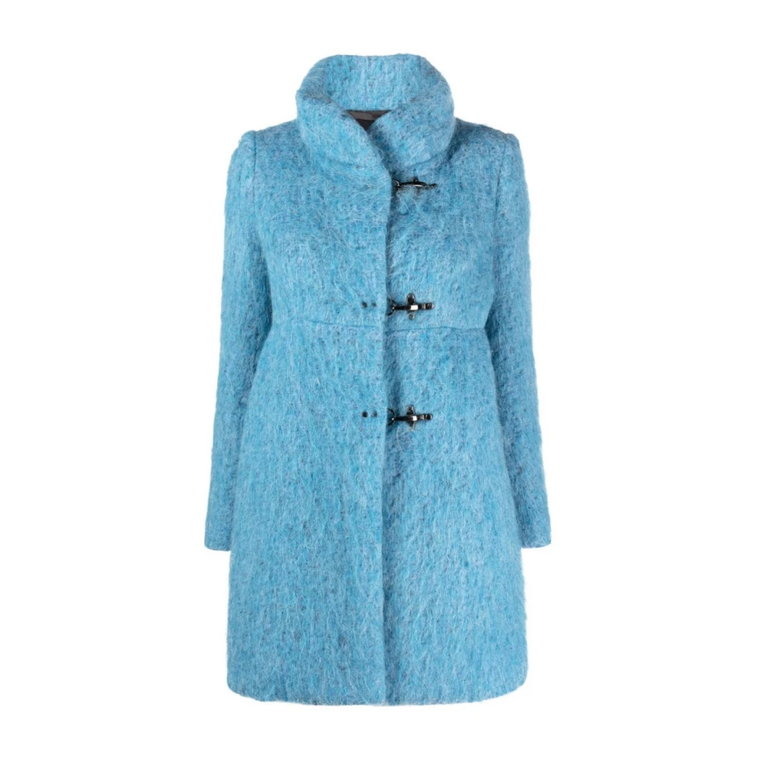 Jasnoniebieskie płaszcze dla kobiet Fay