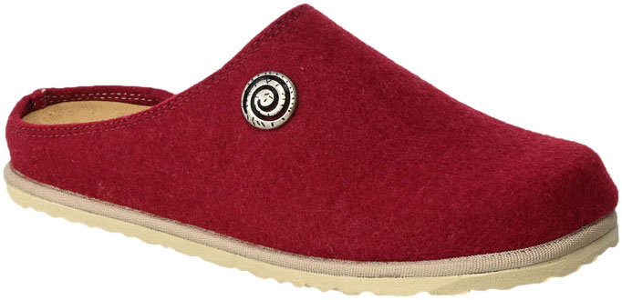 Pantofle Brinkmann 320175-41 Bordowe Czerwone