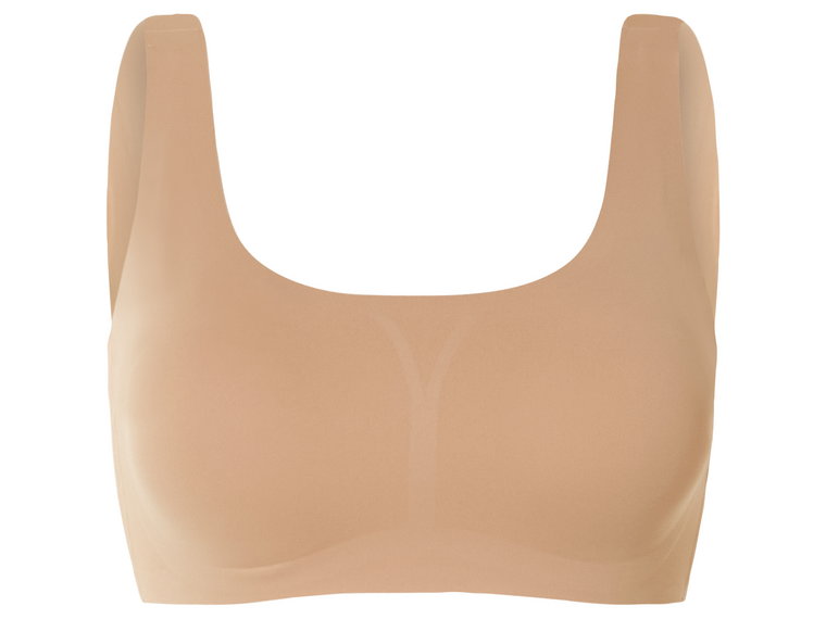 esmara Biustonosz bustier damski, cięty laserowo (Beżowy, S (36/38))