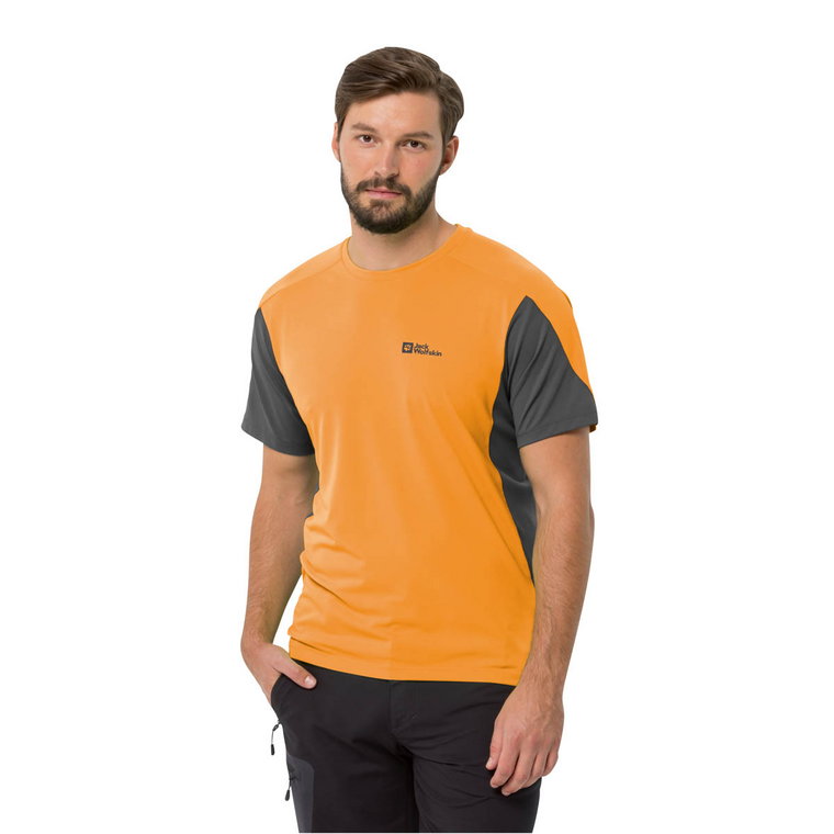 Koszulka męska Jack Wolfskin NARROWS T M orange pop - S
