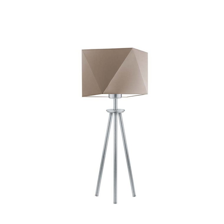 Lampka nocna LYSNE Soveto, 60 W, E27, beżowa/srebrna, 50x23 cm